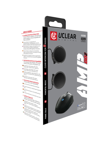 UCLEAR AMPGo2 Bluetooth Helmet Audio System