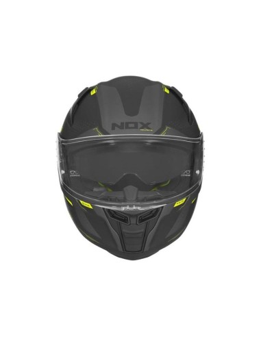 CASQUE NOX INTEGRAL N303S NEO NOIR MAT JAUNE FLUO