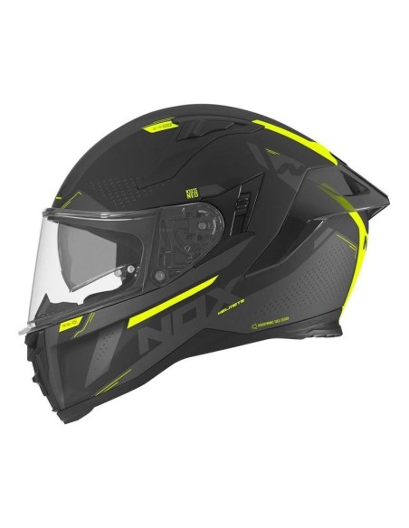 CASQUE NOX INTEGRAL N303S NEO NOIR MAT JAUNE FLUO