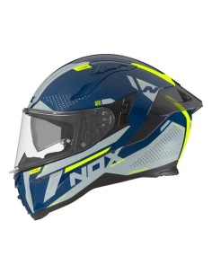 CASQUE NOX INTEGRAL N303S NEO BLEU PETROL ARGENT