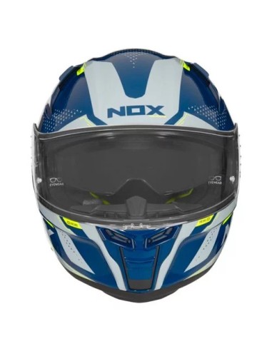 CASQUE NOX INTEGRAL N303S NEO BLEU PETROL ARGENT