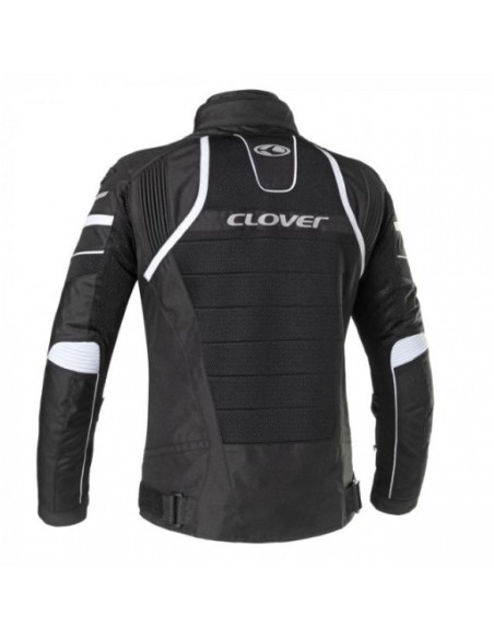 CLOVER RAINJET-2WP MESH JACKET NOIR BLANC