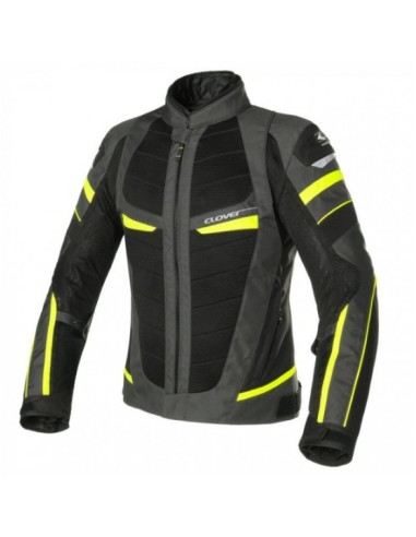 CLOVER RAINJET-2WP MESH JACKET NOIR FLUO