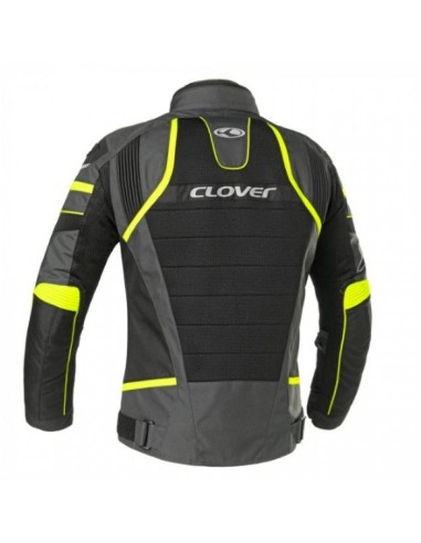 CLOVER RAINJET-2WP MESH JACKET NOIR FLUO