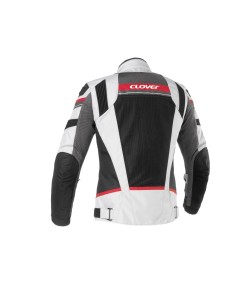 CLOVER RAINJET BLOUSON ROUGE GRIS 2