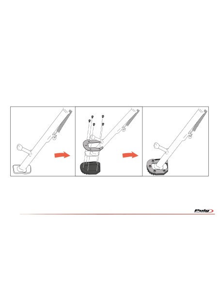 PUIG EXTENSION BASE DE BEQUILLE POUR SUSPENSION STANDARD POUR YAMAHA MT-09 SPORT TRACKER 2016 PUIG EXTENSION BASE DE BEQUILLE POUR SUSPENSION STANDARD POUR YAMAHA MT-09 SPORT TRACKER 2016